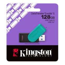 128 GB Memoria USB  DTXS/128GB Exodia S (Negro + Azul)