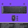 Kit de Teclado y Mouse Inalambrico LOGITECH MK220