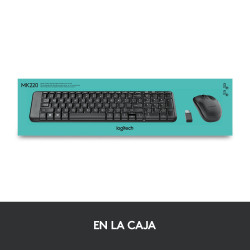 Kit de Teclado y Mouse Inalambrico LOGITECH MK220