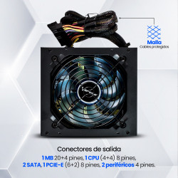 Fuente de Poder ATX 600W / Gaming VORAGO PSU-200