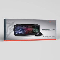 Kit de Teclado y Mouse / USB / Gaming  Squad Master KTM333