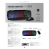 Kit de Teclado y Mouse / USB / Gaming  Squad Master KTM333