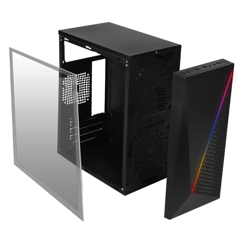 Gabinete con Fuente de 500W / MICRO SLIM KIOTO GC460 AC-933070