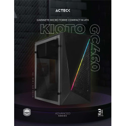 Gabinete con Fuente de 500W / MICRO SLIM KIOTO GC460 AC-933070