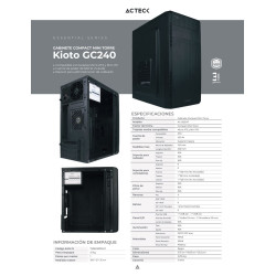 Gabinete con Fuente de 500W / Mini Torre | Kioto GC240 AC-932547