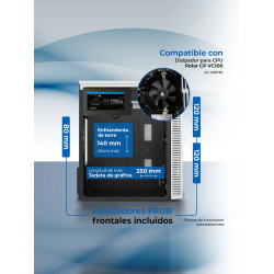 Gabinete con Fuente de 500W / Mini Torre Fuji GC470 AC-939515