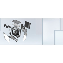 Gabinete Gaming sin Fuente / INVADERXMT-BKCWW