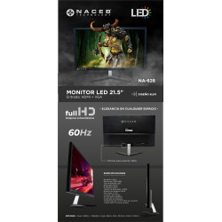 Monitor de 21.5" / 60Hz / 1920x1080P / Full HD / NA-628