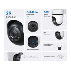 3MP Cámara IP PT Wifi Tapo C510W
