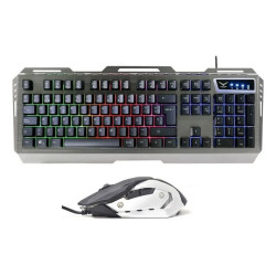 Alámbrico, USB, Kit Gamer de Teclado y Mouse Naceb NA-0911, Negro