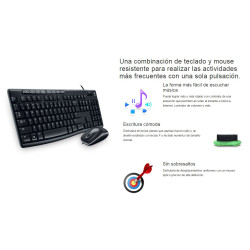 Kit de Teclado y Mouse Logitech MK200