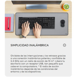 Kit de Teclado y Mouse Inalambrico LOGITECH MK270
