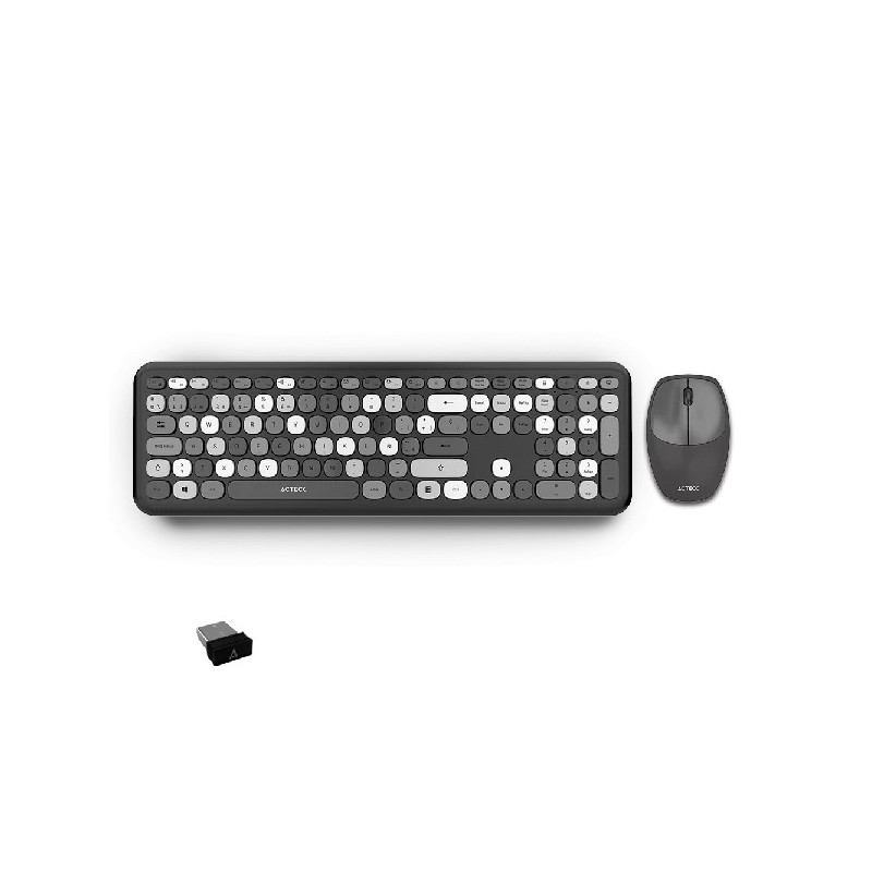 Kit de Teclado y Mouse Acteck Creator Chic Colors MK475 Negro