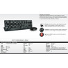 Kit de Teclado y Mouse Vorago KM-302