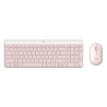 Kit de Teclado y Mouse Logitech MK470 Rosa