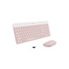 Kit de Teclado y Mouse Logitech MK470 Rosa