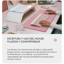Kit de Teclado y Mouse Logitech MK470 Rosa