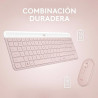 Kit de Teclado y Mouse Logitech MK470 Rosa