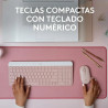 Kit de Teclado y Mouse Logitech MK470 Rosa