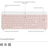 Kit de Teclado y Mouse Logitech MK470 Rosa
