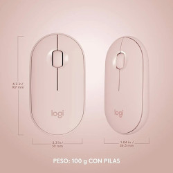 Kit de Teclado y Mouse Logitech MK470 Rosa