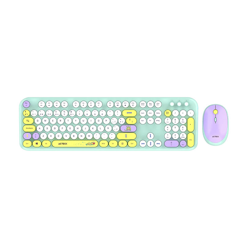 Kit de Teclado y Mouse Acteck Creator Chic K- Colors MK485 Multicolor
