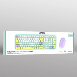 Kit de Teclado y Mouse Acteck Creator Chic K- Colors MK485 Multicolor