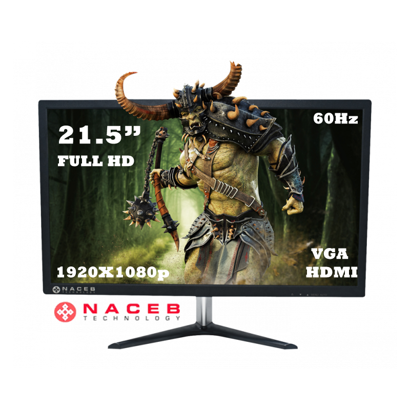 Monitor de 21.5" / 60Hz / 1920x1080P / Full HD / NA-628