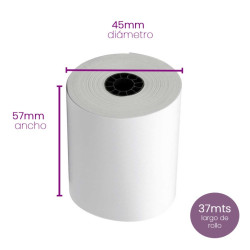 57x45mm Rollo Térmico / Caja con 175 piezas
