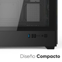 Gabinete Gaming sin Fuente / NA-0658LCD