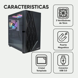 Gabinete Gaming sin Fuente / EVOTEC EV-1018