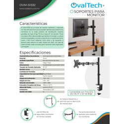 Soporte de Escritorio para Monitor OVM-S1332