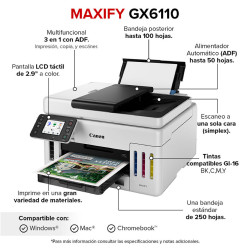 Inyección de Tinta / Canon Maxify GX6110