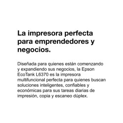 Inyección de Tinta / EPSON Ecotank L6370 (C11CL43301)