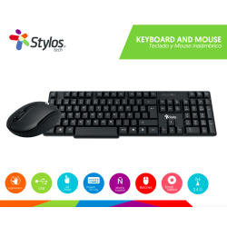 Kit de Teclado y Mouse Stylos STPKTM3B