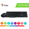 Kit de Teclado y Mouse Stylos STPKTM3B
