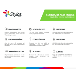 Kit de Teclado y Mouse Stylos STPKTM3B