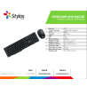 Kit de Teclado y Mouse Stylos STPKTM3B