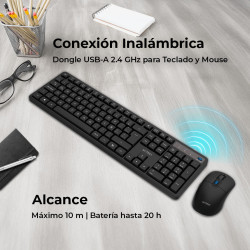 Kit de Teclado y Mouse Acteck Creator Silent Pro MK474