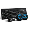 Kit de Teclado Mouse y Bocinas Vorago KMS-104
