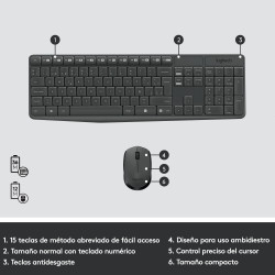 Kit de Teclado y Mouse Logitech MK235