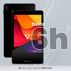 8 PULGADAS/4GB/64GB/ TABLET VORAGO PAD-8 PAD-8-BK